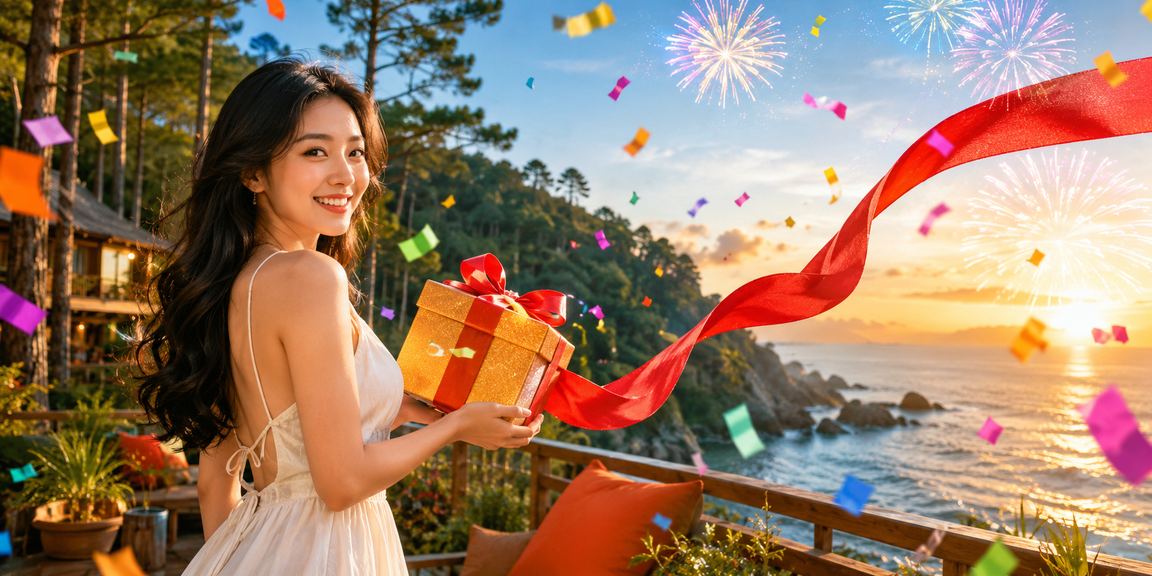 Cảnh quan Đà Lạt về đêm, người dùng trải nghiệm cá cược thể thao trực tuyến trên di động